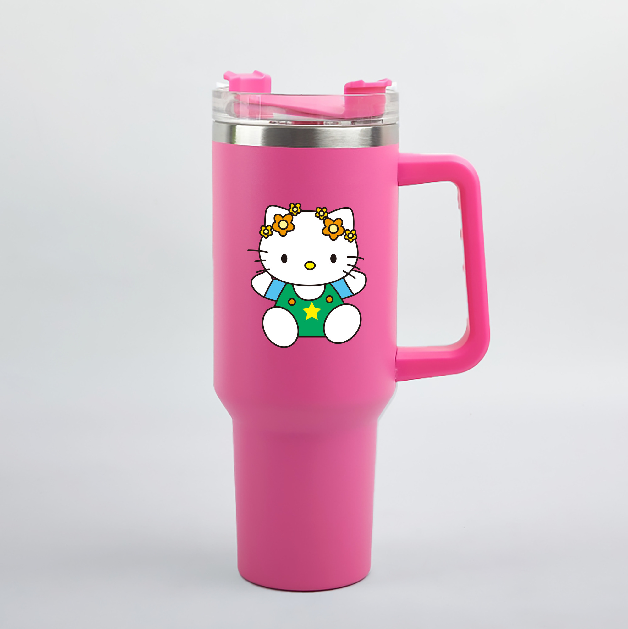 （画像用） Hello Kitty ハローキティ 1200mL車用タンブラー（カラープリント）